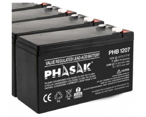 Bateria sellada de plomo-acido de 12V y capacidad